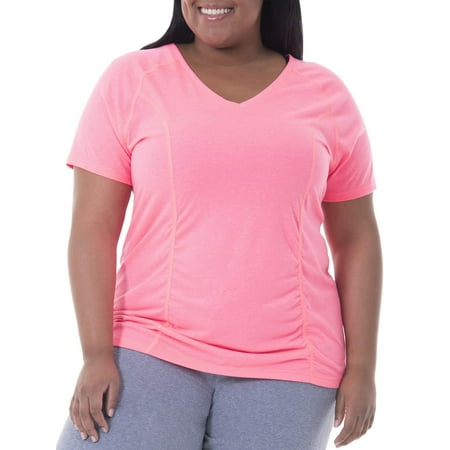 Womens Plus Size Shirred Tee