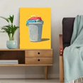 thumbnail image 5 of Qisvanset Laundry Basket Colorful Clothes Canvas Print 15.75x11.81 Inches, 5 of 8