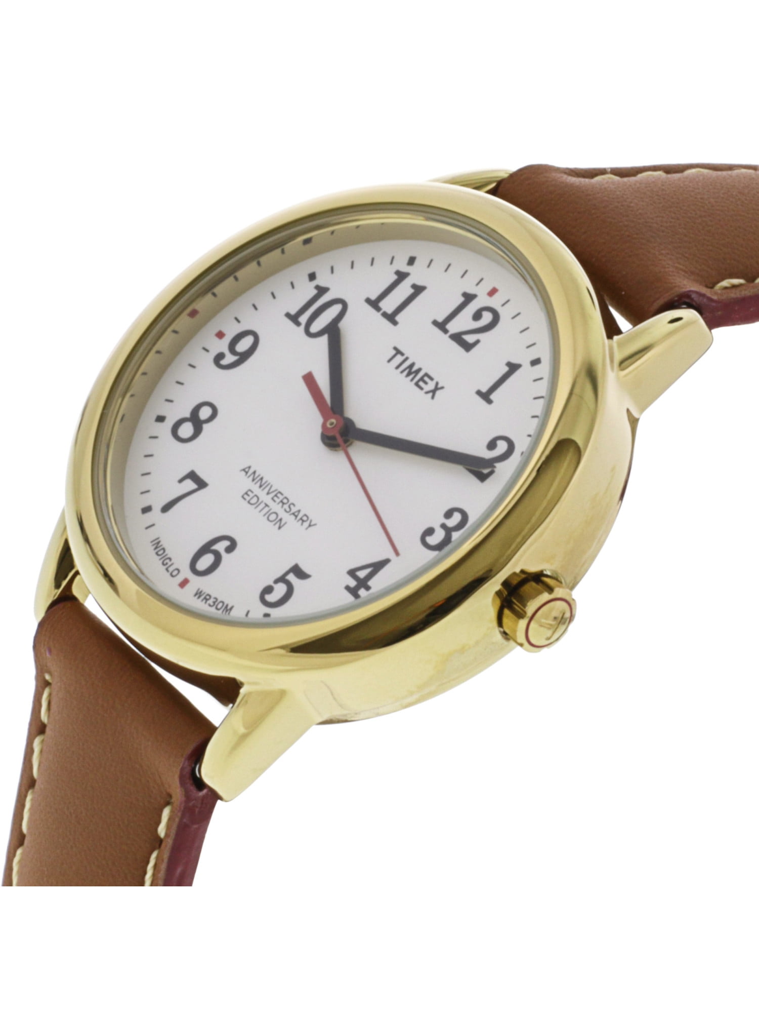 Timex Women's Easy Reader TW2R40300 Gold Leather Quartz Dress Watch