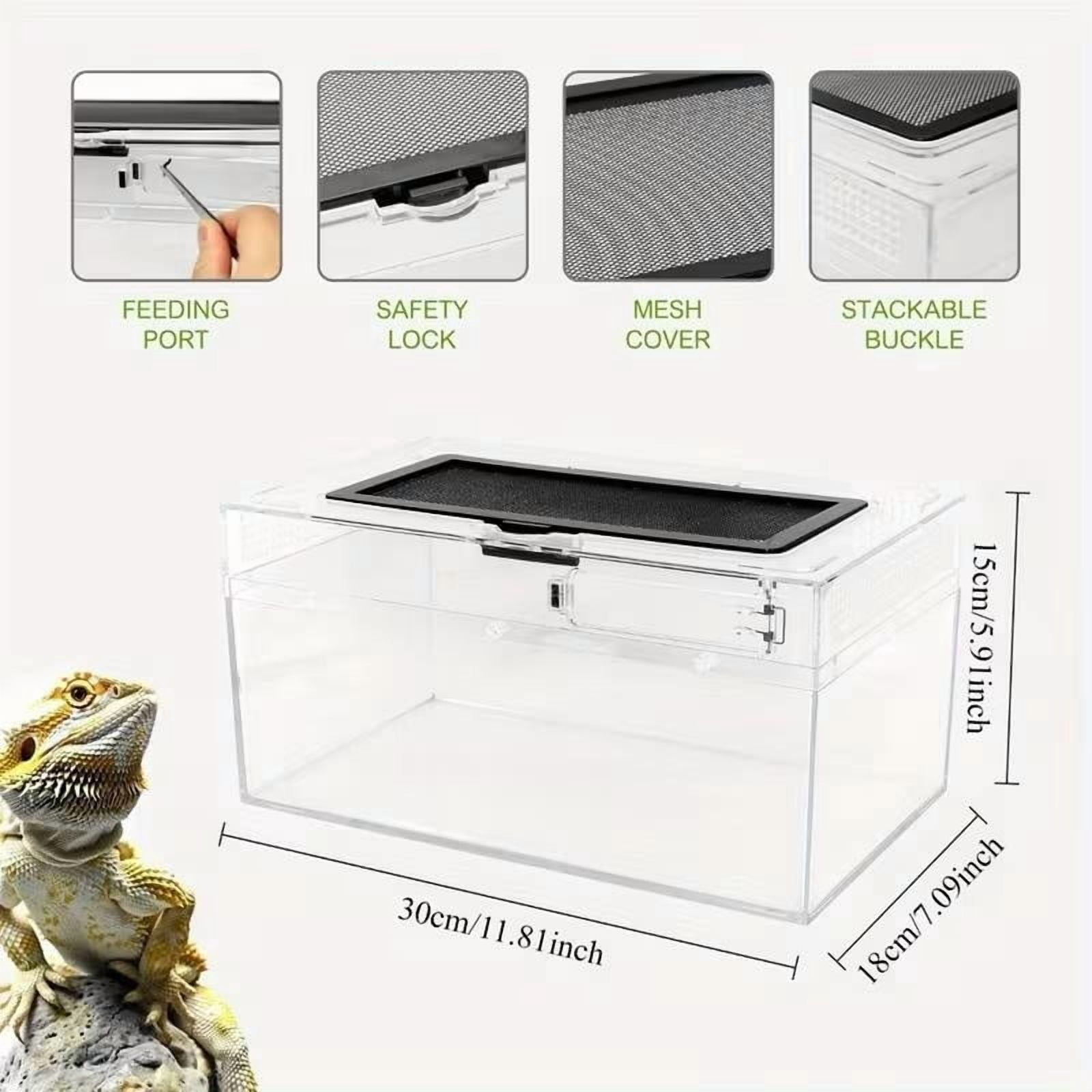 Reptile Aquatic Habitat Tank for Lizards, Turtles, Snakes & Frogs