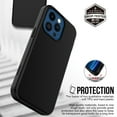 thumbnail image 6 of Nalacover Slim Case for iPhone 13  Pro 6.1 inch,Stylish Triple Layer Protection Hard PC + Soft TPU Silicone Hybrid Shockproof Camera Lens Protective Anti-drop Fit Back Phone Cover.Black, 6 of 7