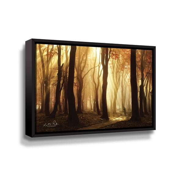 Artwall Bikers Paradise, Gallery Wrapped Floater-framed Canvas by Martin Podt