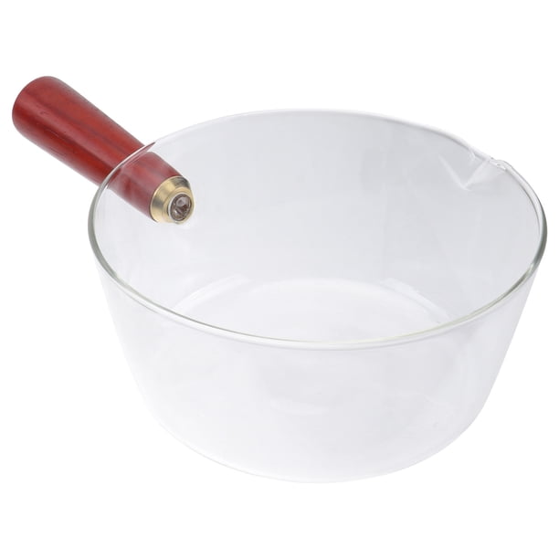 EeaseMX Cuenco de vidrio transparente para ensalada, resistente al calor, para fideos instantáneos, para el hogar, 1 unidad