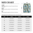 thumbnail image 4 of Kdxio Flower and Sail Boat Print Mens Sleep Shorts Bottoms Soft Comfy Pajama Wear Pants with Drawstring Pockets, 4 of 7