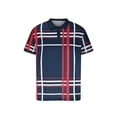 thumbnail image 4 of Shirts for Men, Summer Mens Striped Printed Short Sleeved Lapel Top/shirt, 4 of 6