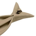 thumbnail image 5 of Jacob Alexander Men's Solid Color Pre-Tied Clip-On Uniform Neck Tie with Buttonholes - Regular 20 inch - Tan, 5 of 6