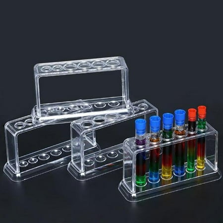 

Plastic Clear Test Tube Rack 6 Holes Stand Lab Test Tube Stand Shelf WHJ LS WA
