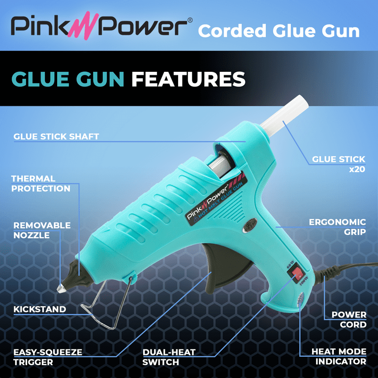 Gorilla Hot Glue Gun Kit Dual Temp Full Size plus 30 Hot Glue