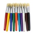 thumbnail image 1 of Brosses Plates Stubby, Poils Naturels, Couleurs Assorties, Ensemble de 10, 1 of 2