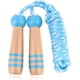 thumbnail image 1 of Cuerda de saltar para niños de color azul con mango de madera decorada con dibujos animados, cuerda ajustable para niños y niñas para deportes, 2,6 m, regalo de fiesta de cumpleaños de Navidad, 1 of 5