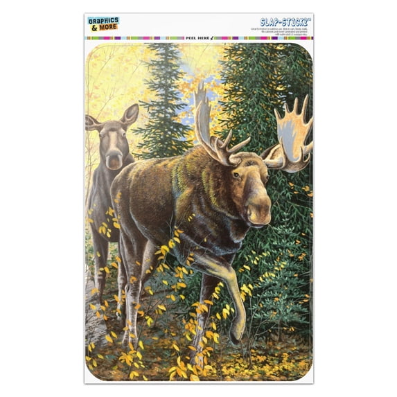 Moose in the Woods Home Business Office Sign