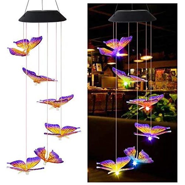 2020 LED Solar Light Wind Chimes Light, Surprise Gift for Girlfriends, Mother, Daughter, Garden Hang