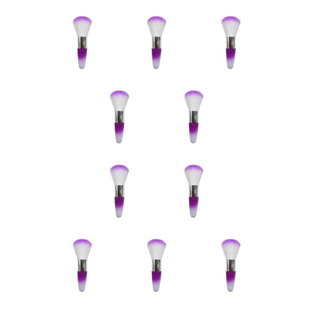 Vogacara Cepillo de uñas Limpiadores de uñas Eliminador de polvo de plástico Accesorios para mujeres Suministros para niñas Cepillos de Type2 NO2