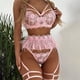 thumbnail image 3 of Gibobby Ropa sexy de mujer para sexo Ropa Dormir Mujer Sexy Accesorios erotico Ropa Sexi para Mujer lencería de Princesa Brasier y calzon Mujer Tanga Sexy Mujer(Rojo, CH), 3 of 5