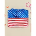 thumbnail image 3 of Toddler Baby Girl Hooded Beach Towels Infant American Flag Swimsuit Cover up Summer Beach Bath Poncho Towel Cloak 4th of July Outfits, 3 of 7