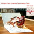 thumbnail image 3 of Christmas Greeting Cards with Envelopes 3D Up Card Santa Claus Christmas Deer Holiday Merry Christmas Greeting Cards Holiday Greeting Cards with Envelopes Merry Christmas Greeting Cards, 3 of 5