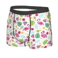 thumbnail image 5 of Goofa Cute Flamingo Printed Men's Boxer Briefs Underwear, Moisture-Wicking Underwear, Trunk,Soft and Breathable Cotton Underwear-X-Large, 5 of 9