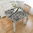thumbnail image 2 of nygtbtfer Vintage Coffee Theme Table Cloth Round Tablecloth Washable Table Cover for Kitchen Outdoor Valentines Day Decor, 2 of 7