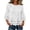 #504-White, variant on Warop Women's Spring Summer Solid Crew Neck Short Sleeve Cotton Linen Top Lightweight Blouse for Daily Vacation