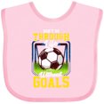 thumbnail image 3 of Inktastic Soccer Funny Goals Boys or Girls Baby Bib, 3 of 4
