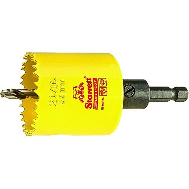 HSS BIMetal, DEEP Cut Hole Saw with Arbor, 21/16" 52MM Diameter