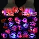 thumbnail image 3 of Juguetes de recuerdo para fiestas de Halloween para niños, 24 piezas, anillos, collares, pulseras, broches con luces LED de Halloween, juguetes iluminados que brillan en la oscuridad para fiestas, 3 of 5