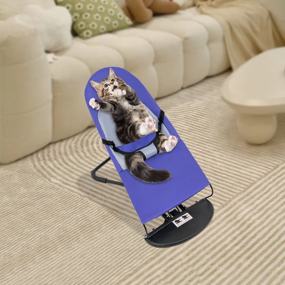 Pet Rocking Chair, Portable Foldable Pet Rocker Bed, Pet Rocker Bed For Pets Weighing Less Than 33.07 Lbs