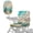 Beach Sea Turtles, variant on Xixirimido Dragonfly Lotus Flower Leaf Print Universal Mobility Scooter Seat Cover Heavy Duty Electric Wheelchair Cushion Protector, Tear-Resistant with Adjustable Strap (35" x 18")