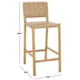 thumbnail image 2 of Safavieh Jeremiah Woven Leather Counter Stool in Tan / Natural, 2 of 10