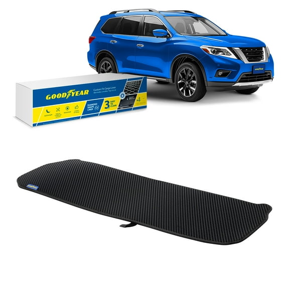 Goodyear Custom Fit Cargo Mat Liner for Nissan Pathfinder 2013-2020- Heavy Duty Trunk Liner, Dimond Shape, Luggage with Waterproof,Liquid & Dirt Trapping Technology - Anti-Slip Cargo Liner - GY004898