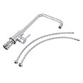 thumbnail image 1 of 304 Stainless Steel Faucet Kitchen Taps Lead-Free Single Handle Pull Down Sink Hot Cold Water Mixer Tap With Two Hoses, 1 of 13