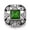 Green, variant on 5X Pretty Crystal Chunk Charm Snap Button Fit 18mm Drill Snap Jewelry Gift N05-5pcs MIXED