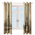 thumbnail image 3 of Eiffel Tower Modern Window for Living Room Curtains for Child Bedroom Kitchen Decor Blinds Drapes, 3 of 7