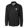 thumbnail image 2 of Men's Cutter & Buck  Black Texas Longhorns Vault Rainier PrimaLoft Eco Insulated Quilted Button-Up Shacket, 2 of 3