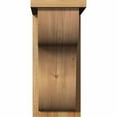 thumbnail image 2 of 8"W x 14"D x 18"H Carmel Rough Sawn Corbel w/Backplate, Western Red Cedar, 2 of 9