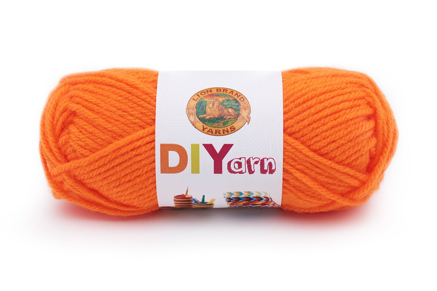 Lion Brand Yarns DIYarn Orange Yarn, 1 Each