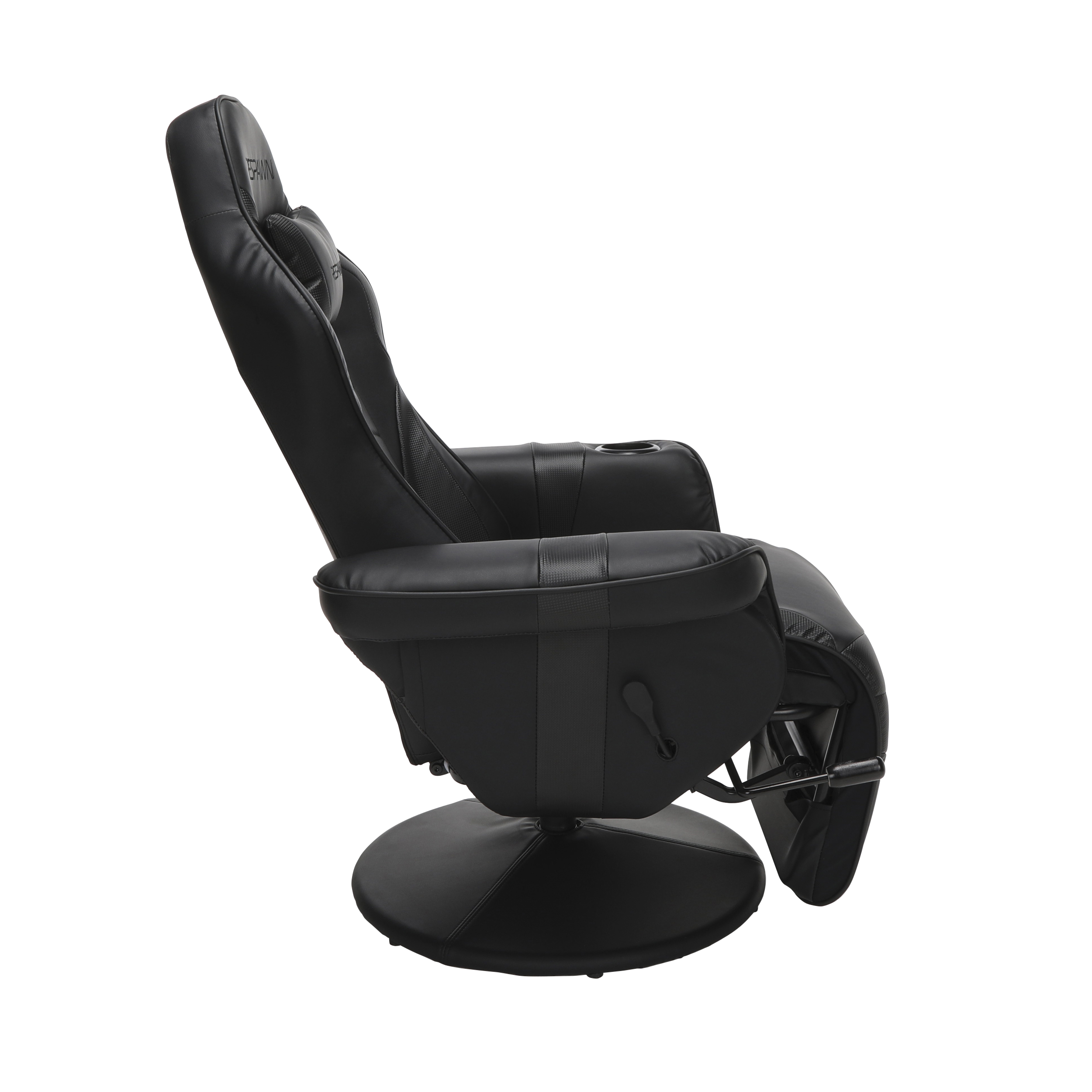 RESPAWN 900 Gaming Recliner - Video Games Console Recliner Chair, Computer Recliner, Adjustable Leg Rest and Recline, Recliner with Cupholder, Reclining Gaming Chair with Footrest - Black - image 4 of 10
