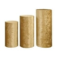 thumbnail image 1 of 3 cubiertas de soporte cilíndricas para decoración de mesas de postres. Oro, 1 of 9