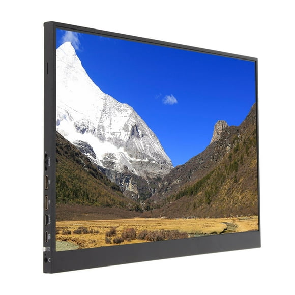 Portable Monitor, TYPE C Ports 14 Inch 2.5K Built in Dual Speakers ABS Durable 16:10 Portable Laptop Monitor HD Multimedia Interface Ports for Cell Phone