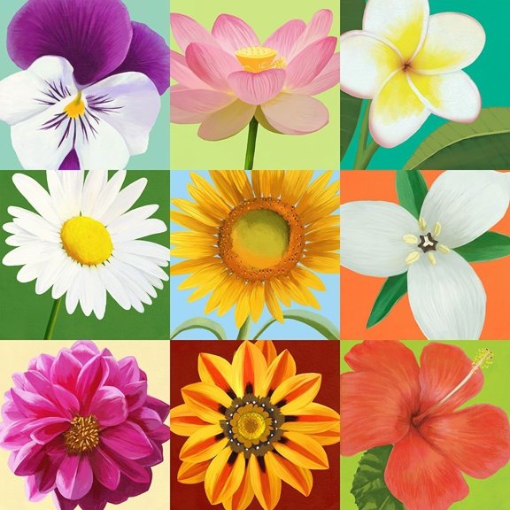 Florals 9 UP Poster Print - Cory Steffen-VARPDX91727