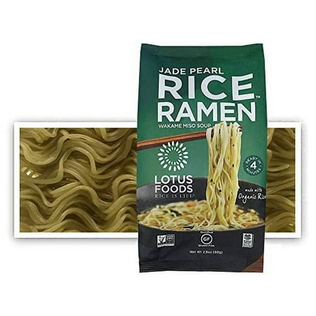 Lotus Foods Gourmet Jade Pearl Rice Ramen & Miso Soup, Gluten-Free, 2.8 Oz (Pack Of 10)