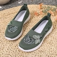 thumbnail image 6 of Women Casual Shoes Embroidered Loafers Flat Shoes Summer Footwear Exquisite Embroidery Breathable Slip On For Casual Outfits ,Us Size:7.5, 6 of 8
