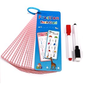 Reusable Dry Erase Math Flash Cards for Ki-ds 1st-4th Grade 15pk Multiplication Division Practice Educational Learning Toy for Classroom Homesch-ool Wipe Clean