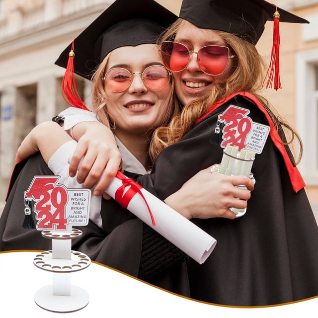 Fiudx Bandeja de Madera para Graduación, Diseño Único de Pastel de Dinero, Regalo de Graduación Personalizado, Decoración para Fiesta de Secundaria o Universidad, Ideal para Ingenieros y Enfermeras,