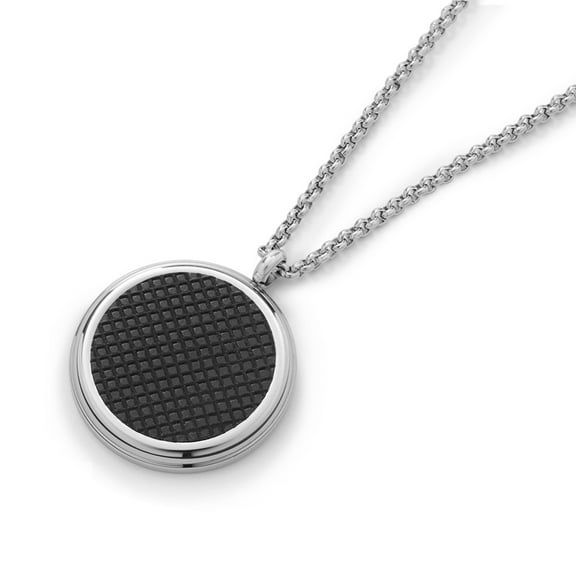 Stimm Anxiety Relief Necklace, Soft Touch Sensory Jewelry Rubber Necklace Stress Relief, Anxiety Jewelry Teens Adults, Fidgeting Mindfulness Unisex Stainless Steel Chain