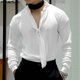 thumbnail image 2 of INCERUN Tops 2024 estilo coreano moda para hombres diseño de cinta retorcida camisetas casuales ropa de calle sólida manga larga camiseta S-5XL, 2 of 5