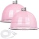 thumbnail image 1 of Buttocks Vacuum Cups 210ml Vacuum Therapy Cupping Machine Accessories Butt Suction Cups With Y-hose,a Pair, 1 of 5