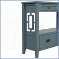 thumbnail image 3 of 36'' Retro Pine Wood Coffee Table with 4 Drawers & Shelf - Space-Saving, Easy Assembly for Living Room, 3 of 13
