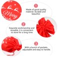 thumbnail image 2 of 6pcs Christmas Drawstring Gift Bags Candy Storage Pouch Christmas DIY Craft, 2 of 9