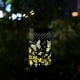 thumbnail image 5 of Faroles solares para exteriores para patio: faroles colgantes de metal con diseño calado, luz LED decorativa para jardín, árboles, porche y decoración de patio., 5 of 6